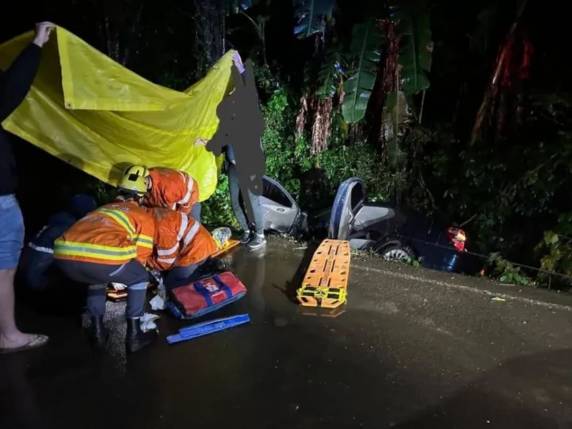 O fato ocorreu nas proximidades do cemitério municipal, na ligação com o município de Tupandi.
