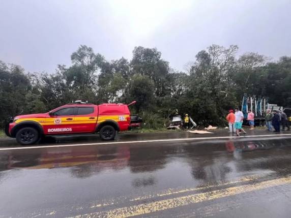 Trágico acidente ocorreu na BR-470
