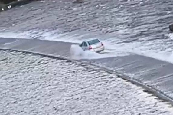 Gravação foi feita na quarta-feira (25), na Barragem do Blang, em São Francisco de Paula. Prefeitura e Defesa Civil ressaltam a necessidade de cautela