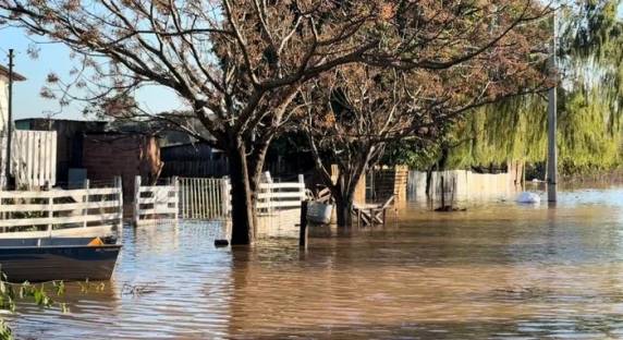 Municípios de Uruguaiana, São Borja e Itaqui foram atingidos com a cheia