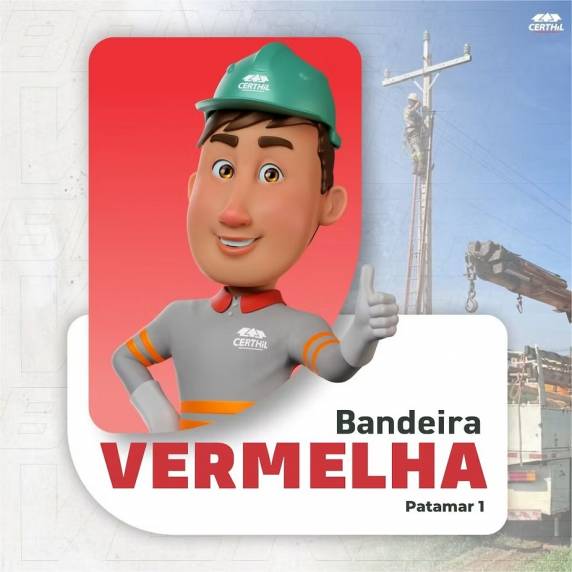 Isso significa que as contas de energia elétrica continuarão recebendo adicional de R$ 4,46 (quatro reais e quarenta e seis centavos) para cada 100 quilowatts-hora (kWh) consumidos.