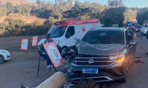Equipes do Serviço Civil Auxiliar de Bombeiros (SCAB) e do Serviço de Atendimento Móvel de Urgência (SAMU 192) atenderam à ocorrência.
