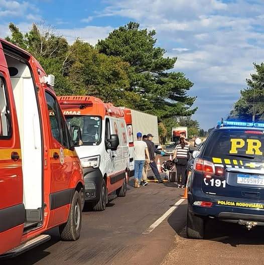 As vítimas foram atendidas pelas equipes do SAMU e do Corpo de Bombeiros de Frederico Westphalen.