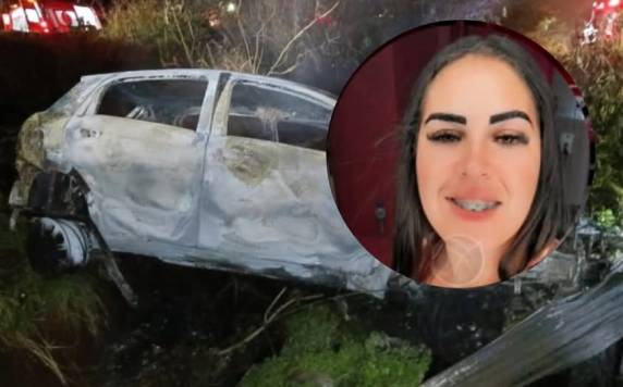 Daiana estava presa às ferragens no veículo que colidiu frontalmente durante a fuga de criminosos envolvidos em um roubo seguido de sequestro.