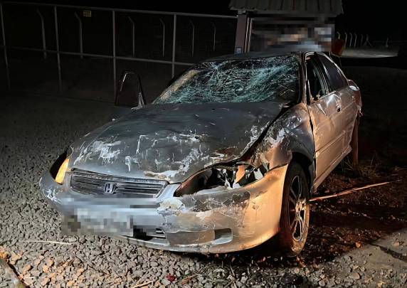 No automóvel estavam duas pessoas, um homem e uma mulher, moradores de Gaurama.