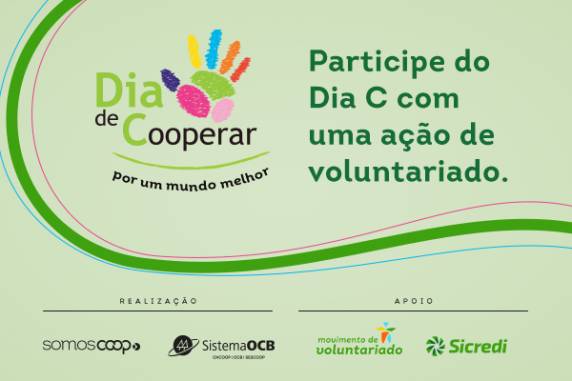 Iniciativa nacional do cooperativismo promove ações voluntárias em prol da comunidade entre 25 e 30 de agosto