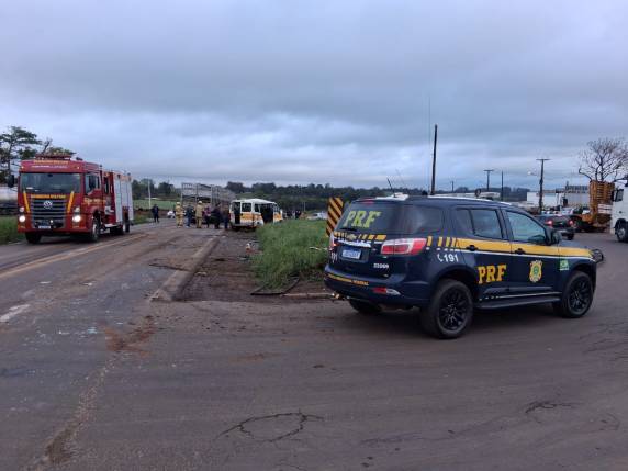 Colisão ocorreu na manhã desta sexta-feira (05) na BR-285, próximo ao trevo de acesso à RS-342