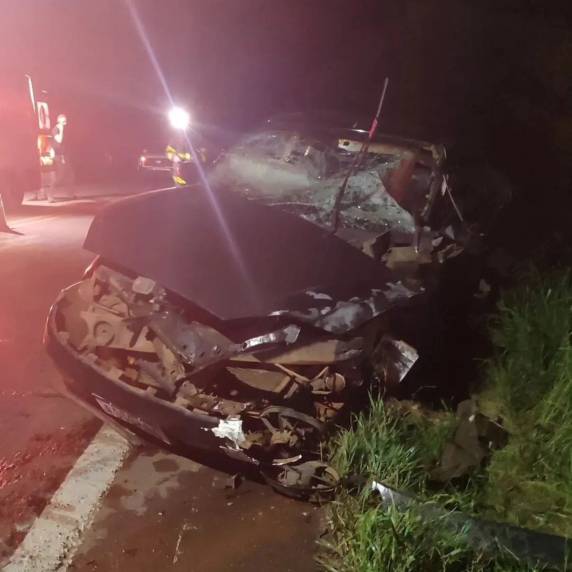 Colisão deixou feridos e interditou parcialmente a ERS-324 entre Casca e Vila Maria na noite deste domingo