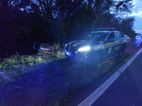 Jovem fica gravemente ferido após saída de pista na BR-285, em São Borja