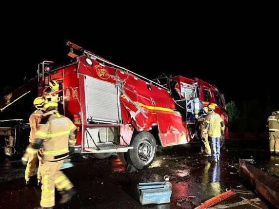 Equipe se deslocava para atender ocorrência de princípio de incêndio