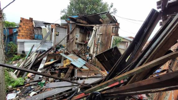 Soledade registra destelhamentos e falta de energia após temporal com ventos de quase 100 km/h