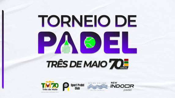 O evento será realizado em parceria com as arenas Spot Padel Club, Ocean Village e New Indoor Padel