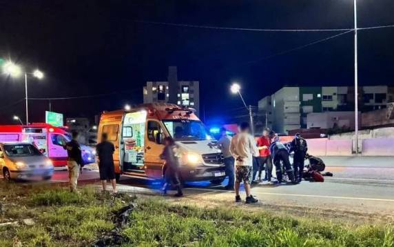 Acidente foi registrado pela Polícia Rodoviária Federal, por volta das 22h de domingo (12)