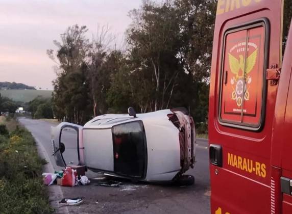 Atendimento foi realizado pelo Corpo de Bombeiros de Marau na localidade de São Luiz da Mortandade