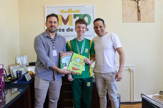 Após o destaque na etapa estadual, o estudante Lucas foi selecionado para integrar a delegação gaúcha na Etapa Nacional