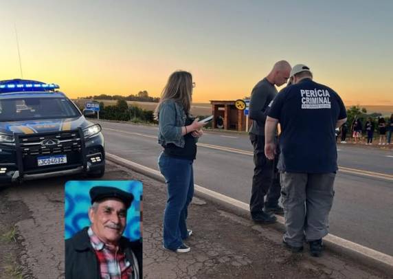 Getúlio Lima de Mattos, 73 anos, foi atingido por uma carreta e morreu ainda no local; pista já está liberada