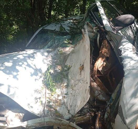 Acidente pode ter ocorrido no sábado; veículo foi localizado na manhã desta segunda-feira