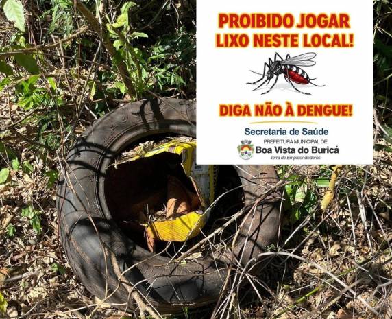 Município registra descarte irregular de resíduos e intensifica ações educativas para prevenir a dengue