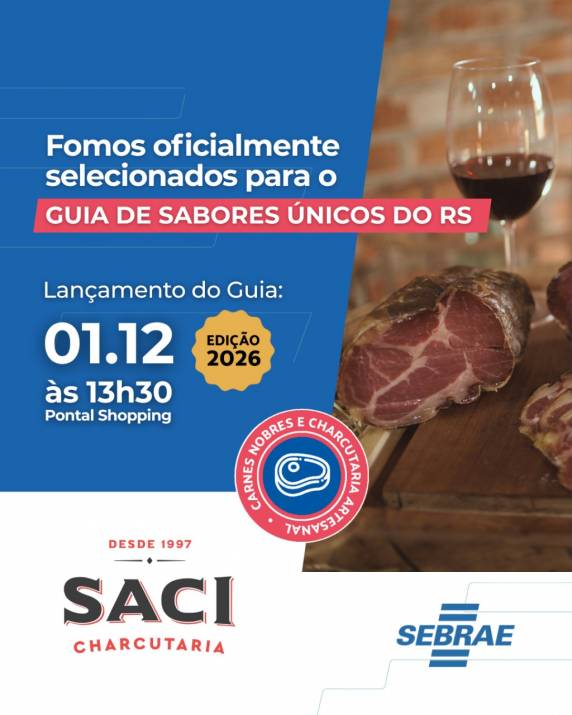 Charcutaria local é destaque no Guia de Sabores Únicos do RS com sua Copa Artesanal, reconhecida pela qualidade e tradição.