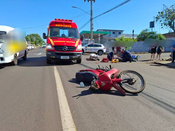 Colisão ocorreu na manhã desta quarta-feira no bairro São José