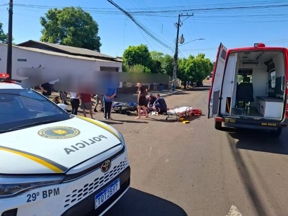 Colisão ocorreu na manhã desta quarta-feira no bairro São José