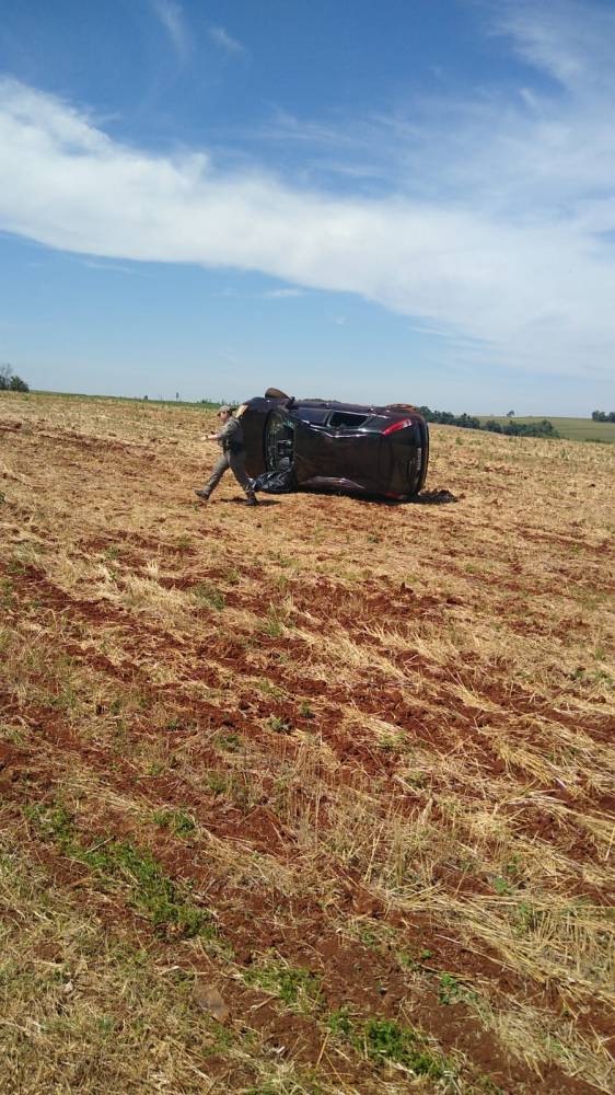 Acidente ocorreu na manhã deste sábado, na saída de Santo Cristo para Alecrim
