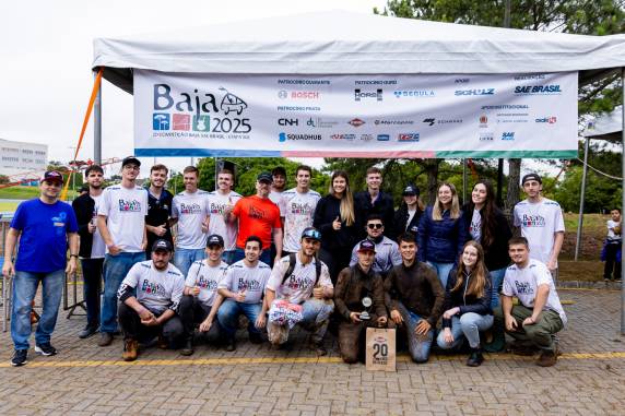 Equipe Baja Sinuelo conquista vice-campeonato geral e se destaca com múltiplos pódios na etapa Sul 2025 do Baja SAE
