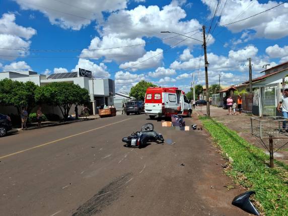 Colisão ocorreu no bairro Glória, no cruzamento das ruas Rio Grande do Norte e Abarão do Rio Branco, na tarde deste sábado (13)