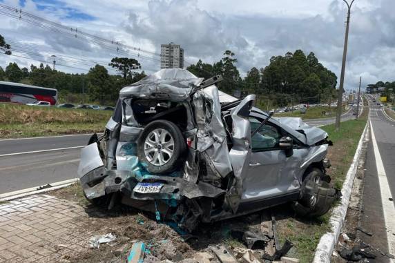 Ocorrência foi na manhã desta quarta-feira, na altura do bairro Sanvitto