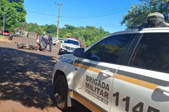 Mullher foi socorrida pelo Samu e encaminhada ao Hospital de Clínicas de Ijuí