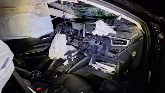 Toyota Corolla saiu da pista na noite de sábado; vítimas foram encaminhadas a hospitais de Passo Fundo