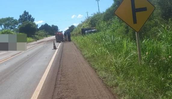 Acidente ocorreu na manhã desta terça-feira (13), em São Pedro do Butiá, e resultou apenas em danos materiais
