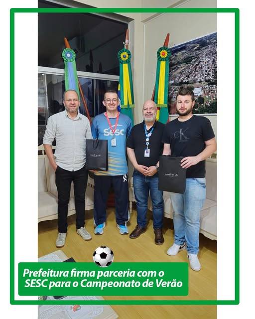 Município e Sesc Santa Rosa oficializam acordo que reforça o incentivo ao esporte e ao lazer