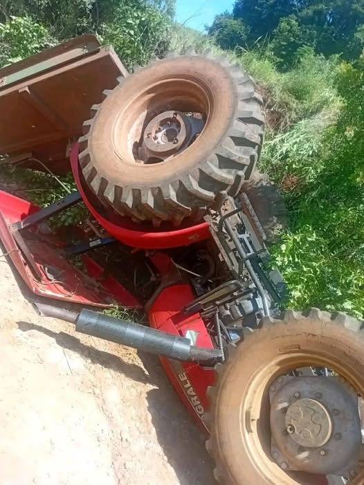 Acidente ocorreu durante serviço de roçada; operador sofreu apenas ferimentos leves