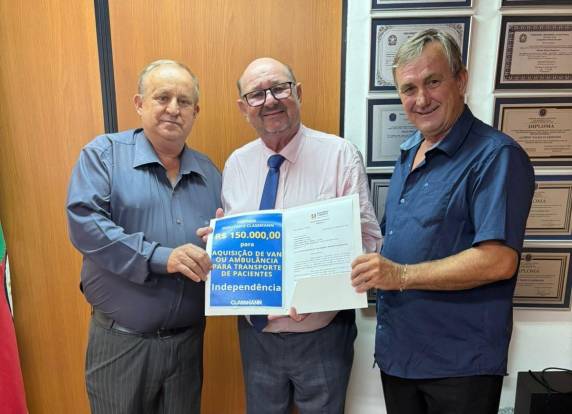 Recursos serão utilizados na aquisição de van ou ambulância para transporte de pacientes