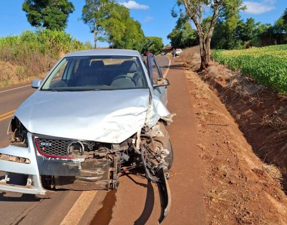 Colisão ocorreu na tarde deste sábado entre Ijuí e Catuípe; um veículo capotou