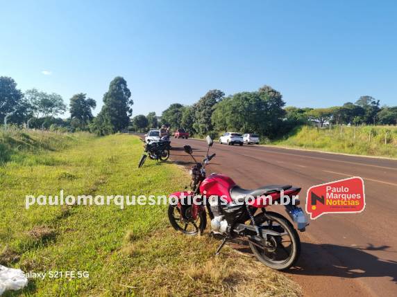 Acidente ocorreu no início da manhã desta quarta-feira (11) no Trevo do Parque de Exposições Germano Dockhorn