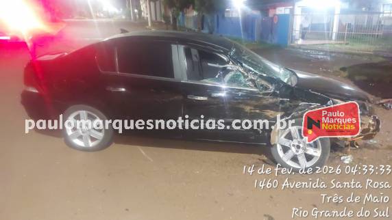 Motorista não foi localizado no local; veículo foi removido pelo guincho do Detran após registro da Brigada Militar