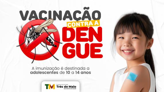 A imunização é destinada a adolescentes de 10 a 14 anos, conforme orientação do Ministério da Saúde