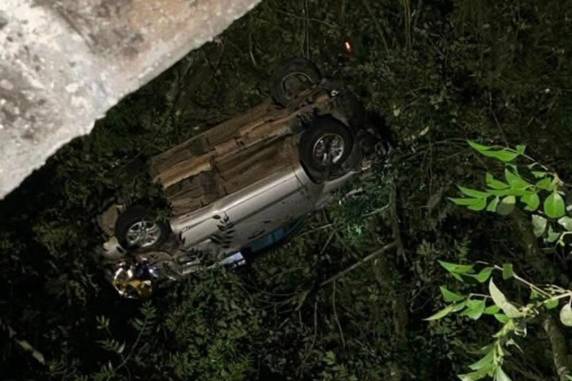 Condutor de Tucson caiu de altura entre 15 e 20 metros e foi socorrido ao Hospital Tacchini