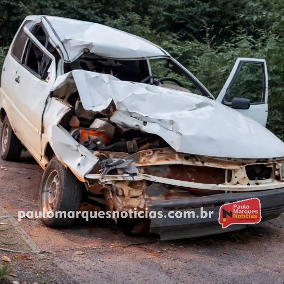Colisão entre motocicleta e Fiat Uno ocorreu no km 415 da rodovia; motociclista morreu no local