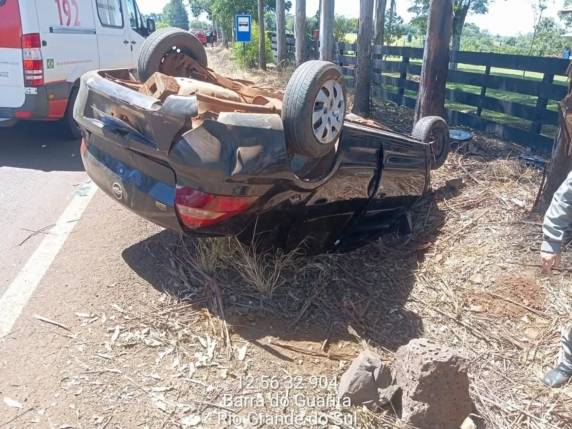 Acidente ocorreu na localidade de Esquina Jaboticaba e mobilizou equipes de resgate neste sábado (14)