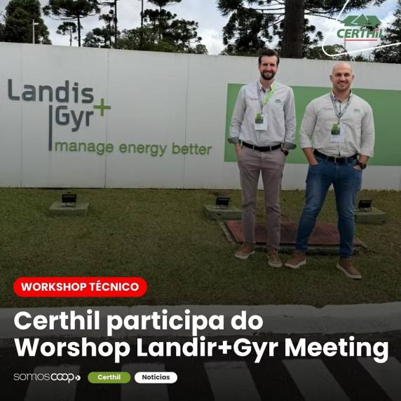 Engenheiros da cooperativa participam de workshop técnico em Curitiba e buscam atualização em tecnologias de medição inteligente e gestão de energia.