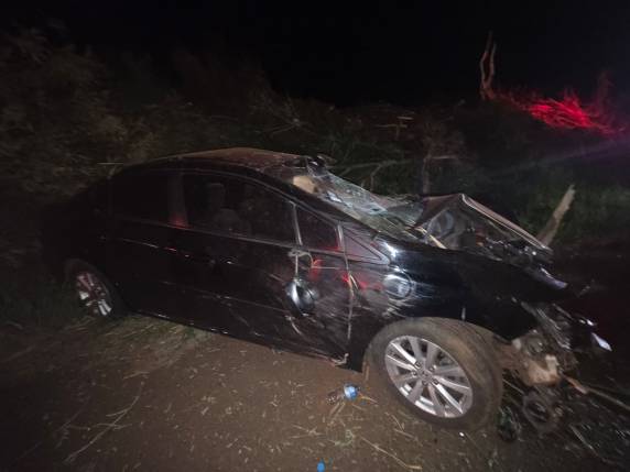 Condutor de Honda Civic teve lesões leves e recusou teste do etilômetro