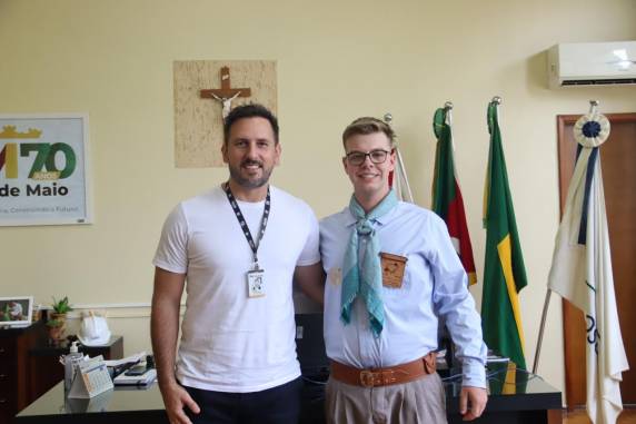 Felipe Pasternack recebeu apoio e reconhecimento pela trajetória no tradicionalismo antes de representar o município em Santa Maria