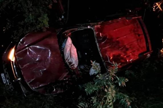 Acidente ocorreu na saída para Maximiliano de Almeida e deixou outro condutor ferido