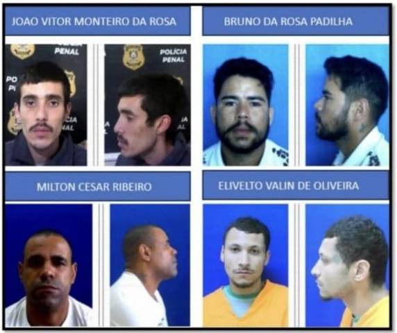 Presos escaparam arrancando parte das grades próximas ao pátio externo da prisão