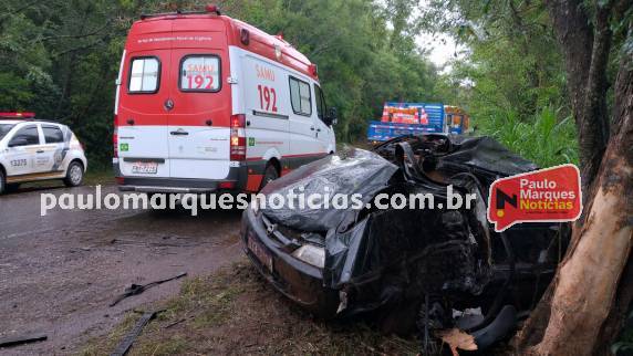Luan Assmann, de 18 anos, não resistiu aos ferimentos após sair da pista com um GM Celta e colidir contra uma árvore na manhã desta segunda-feira (25)