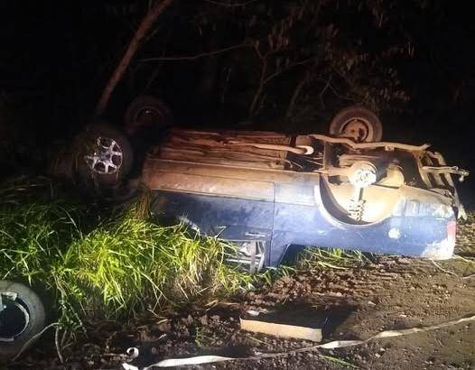 Acidente foi registrado na madrugada deste domingo na localidade de Rincão dos Machado
